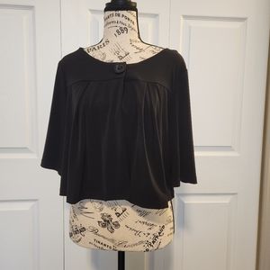 Connected apparel black shawl size medium